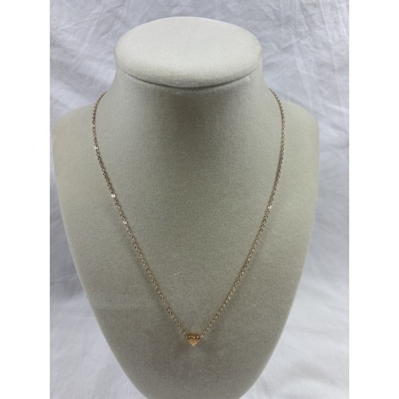 Rose Gold Metal Heart Necklace Choker - Picture 5 of 8